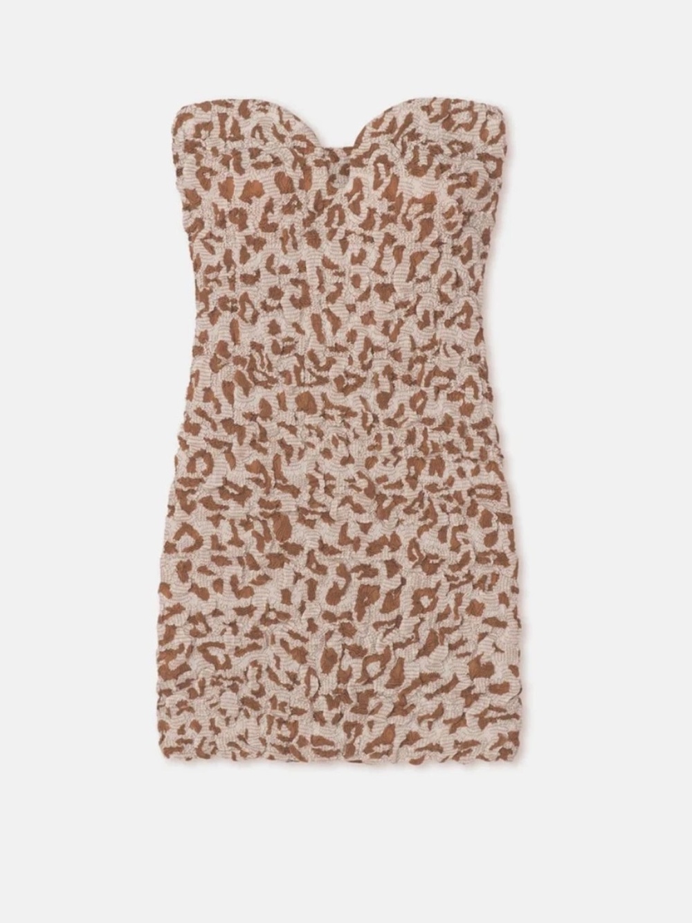 Leopard Mini Nanushka Jannika Seersucker Cotton Voile Mini Dress Womens Large